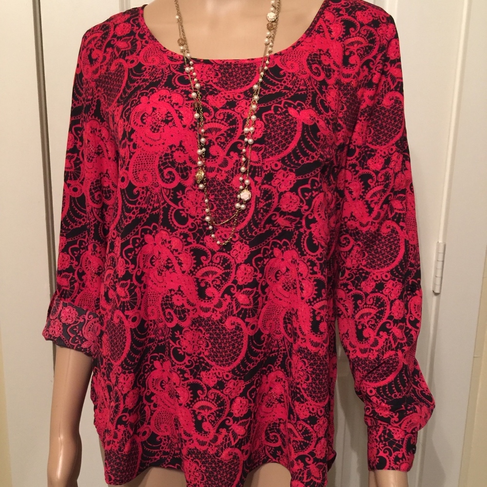 VALERIE STEVENS Size M Casual Career Blouse